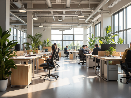 重庆巴巴企代理记账有限公司办公环境,现代化办公室,员工正在工作,整洁明亮的工作空间